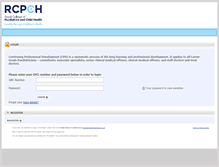 Tablet Screenshot of cpd.rcpch.ac.uk